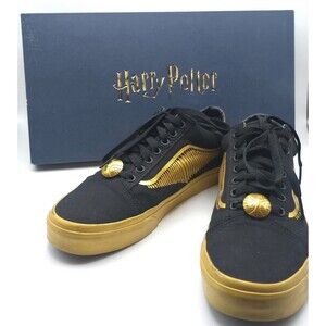 VANS Size US M 8.5 W 10 Sneakers Harry Potter x Old Skool Golden Snitch + GIFT